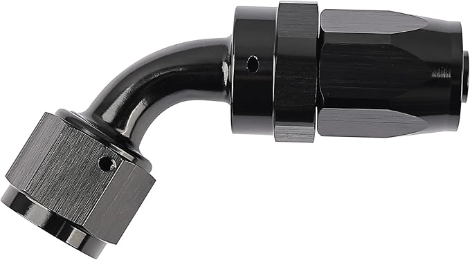 EVIL ENERGY 6AN Hose End Fitting 60 Degree Swivel for CPE Braided Fuel Hose Black