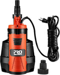 Prostormer Sump Pump, 1/2HP 2110GPH Sumbersible Water Pump, Portable Electric Pump with Build-in Float Switch for pool draining, Crop Irrigation, Yard and Flooded Cellar