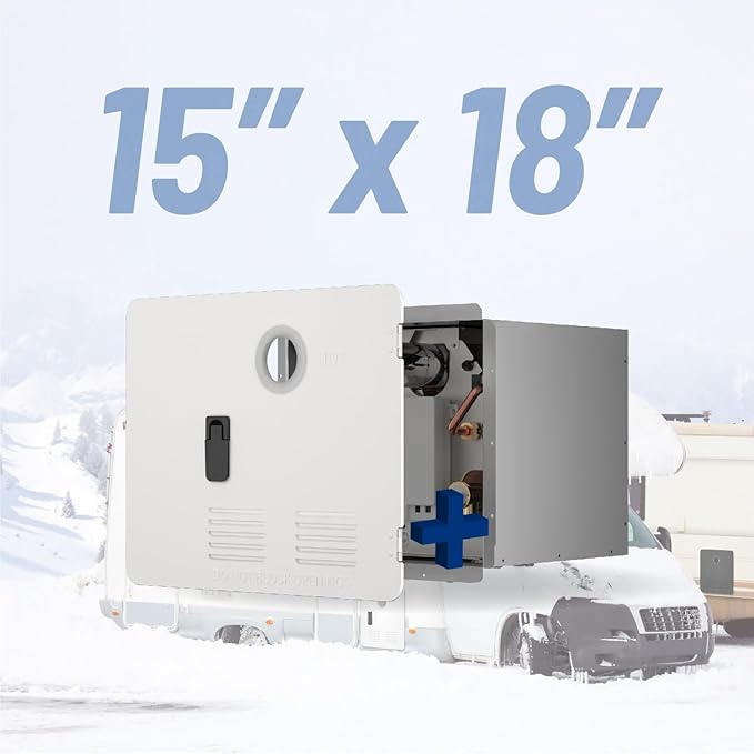 Ranein 15 x 18 Inches RV Water Heater White Door. ONLY Door kit for Ranein RV water heaters