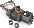 Variable Speed Pool Pump, 1.8 HP In/Above Ground Pool Pump, 220V-240V, High Flow 9114 GPH Energy-Efficient Self Priming Swimming Pool Pumps with Filter Basket