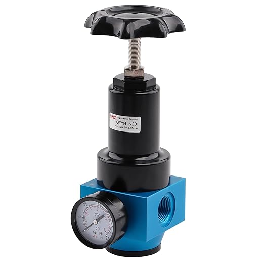 SNS Air Pressure Regulator Female Thread 3/4 NPT 0-500 PSI Adjustable, Bracket, with Gauge QTYH-N20