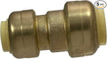 XFITTING Push Fit 1/2 Inch x 3/8 Inch Push Fit Coupling, Push Fit Reducing Coupling, 27-6-8=5XX, 5 Pieces