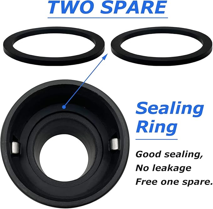2PCS Camlock Fittings Poly Plastic NPT B-200 2" Type B Standard Couplings Cam lock Fittings Polypropylene Cam Groove Fitting Female Camlock with Male Threads (2 inch, Type B)
