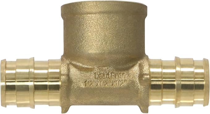 XFITTING Pex A 1/2 Inch x Pex A 1/2 Inch x 1/2 Inch Female NPT Tee, Pex A Female NPT Tee, 29-6-3=5XX, 5 Pieces
