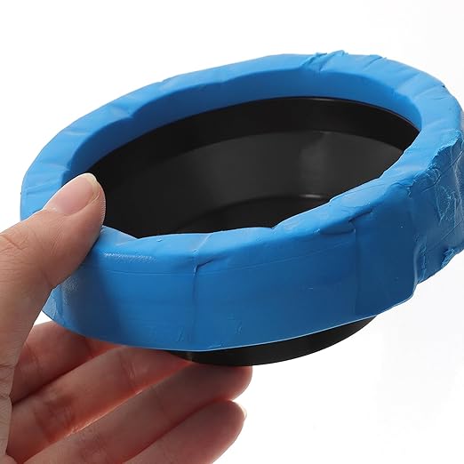 2pcs Toilet Wax Ring Replacement Kit Rubber Seal Gasket for Toilet Bowl Flange Leak Anti-Aging Seal Rings Easy Installation Flange for Home and Office
