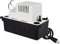Little Giant VCMA-15ULS 115 Volt, 65 GPH, 1/50 HP Automatic Condensate Removal Pump for HVAC/Refrigeration Systems/Dehumidifiers with Overflow Detection Switch and 6-Foot Cord, White/Black, 554405