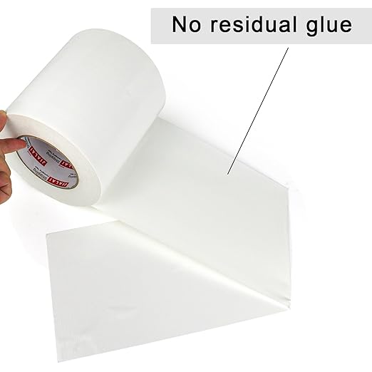 6" White Duct Tape, Heavy Duty 6 inch x 55 yds (164 ft) Wide Duct Tape, Waterproof, UV Resistant for Crafts, Home Improvement, Repairs, & Projects