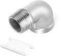 TAISHER 1PCS 304 Stainless Steel 90 Degree elbow,4" NPT Male Pipe to 4" NPT Female 304 Stainless Steel Pipe Fitting