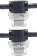 1/2 Inches Water Pump Strainer 2PCS for 12V DC 80 PSI Camper Marine Boat Lawn, 80 Mesh Filter
