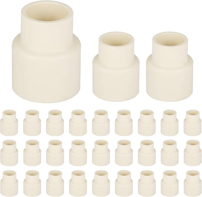 (30 Pieces) EFIELD 3/4" x 1/2" CPVC Pipe Fittings, Slip x Slip (Socket) Coupling, For Hot and Cold Water Plumbing,(CPVC028-10-30PCS)