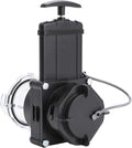 Twist-On Waste Valve RV Gate Valve with Built-in Clear Adapter Compatible with Most Brands of Bayonet/Lug Adapter UV-Resistant(1Pack) Black&Clear(8049)
