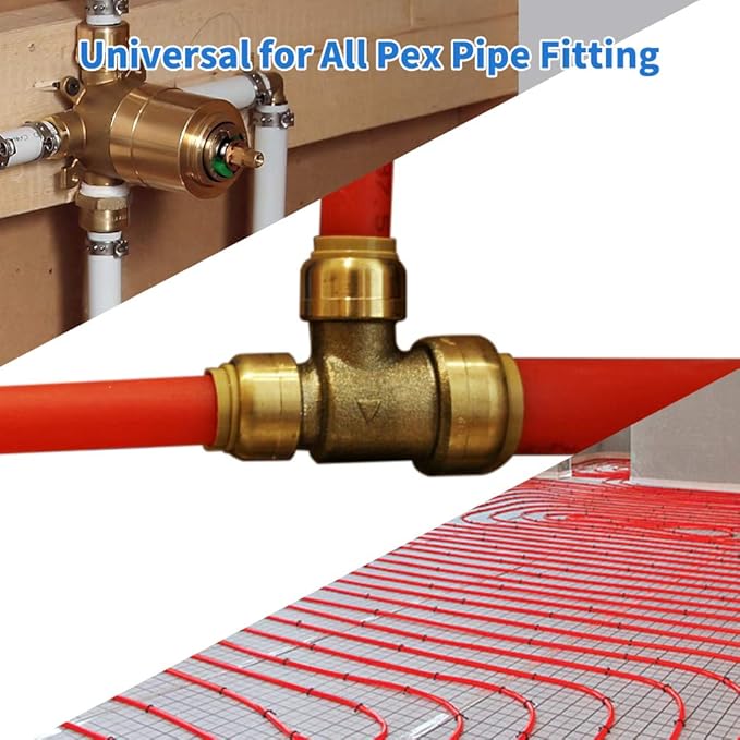 50 PCS 1Inch PEX Cinch Clamps Rings, 304 Stainless Steel PEX Fitting Clamps Pinch Crimp Rings for PEX Tubing Pipe Fitting Connections (Silver-1inch(50PCS))