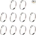 Winlong Stainless Steel 2.5'' Hose Clamps, 10PK SAE 40 Worm Gear Hose Clamps Adjustable 2 Inch-3 Inch (51-76mm) for Automotive Plumbing, 2 1/2'', 2 3/4’’, 2 1/4'' Hose Clamps