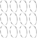 HARFINGTON 12 Pcs Hose Clamp 6-1/8"-7" (155-178mm) 304 Stainless Steel Adjustable Worm Gear Hose Clamp Assortment Kit for Fuel Line Pipe Plumbing Automotive Tube Mechanical