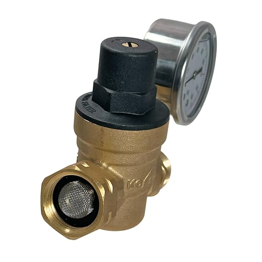 XFITTING 3/4 in Water Pressure Regulator with Gauge 3-4-1=5