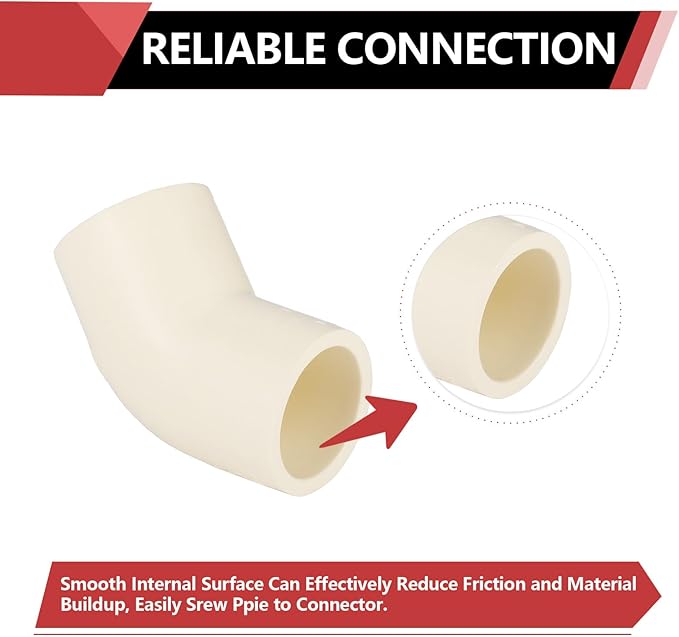 50-PACK EFIELD CPVC Elbow,1/2" Slip x Slip 45-Degree Elbow Fitting,(CPVC007-20-50PCS)