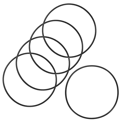 5-Pcak Nitrile Rubber O-Rings, 132mm ID, 140mm OD, 4mm Width, Metric Sealing Washer Gasket for Automotive Machine Plumbing/Faucet/Air or Gas Connections, Resists Oil and Heat