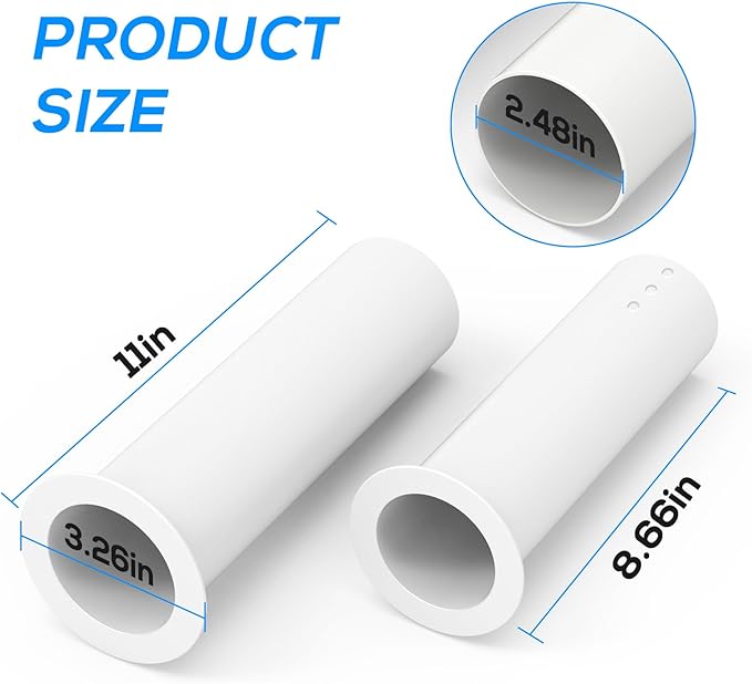 Mini Split Cover Wall Sleeve for Air Conditioner Line Set Covers with air Conditioning Filter Cotton for Outside Units AC Sleeve Through The Wall Pipe Accessories (11 inches Length)