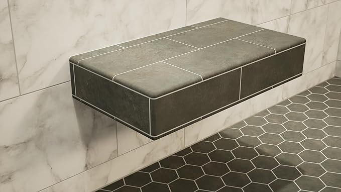The Original Floating Shower Bench Kit­® with Wedi® Building Boards & Original Shower Bench Bracket® (12x84)-Ideal for New Constructions, Bathroom Reno's, Shower Projects, Shower Bench Kits