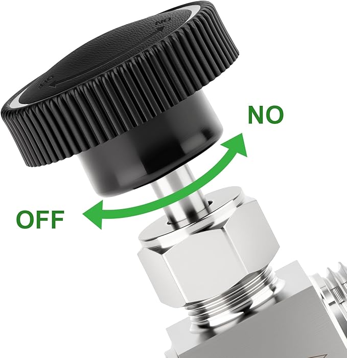 TAISHER 1PCS 304 Stainless Steel Straight Needle Valve 3/4" NPT Male For Flow Control Water Gas Oil