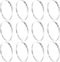 HARFINGTON 12 Pcs Hose Clamp 6-7/8"-7-3/4" (175-197mm) 304 Stainless Steel Adjustable Worm Gear Hose Clamp Assortment Kit for Fuel Line Pipe Plumbing Automotive Tube Mechanical