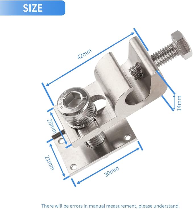 4Sets Solar Panel Photovoltaic Bolt-On Coupling Earthing Ground Lug Cable Clamp Ground Clamp with Lay in Lug for Bare Wire and Pipe