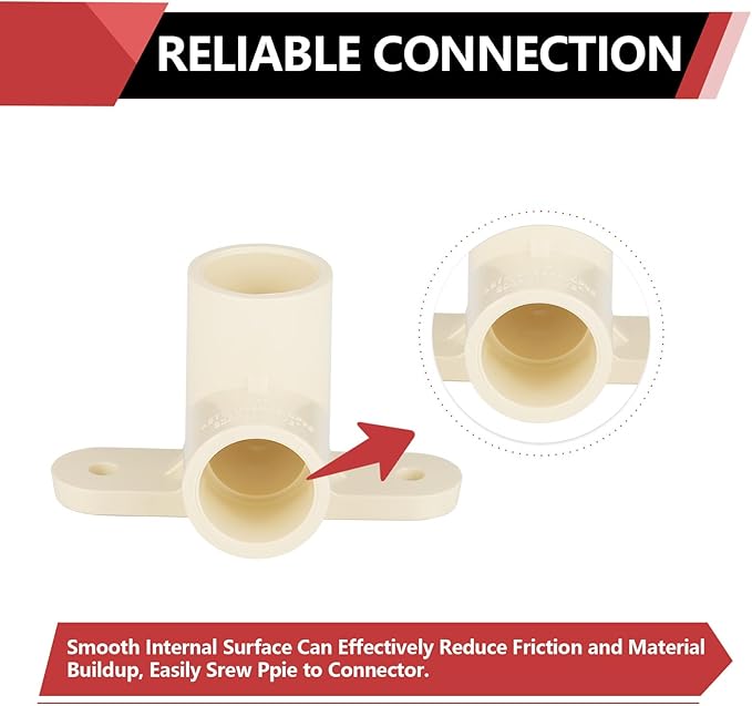 (Pack of 50) EFIELD CPVC Pipe Fitting, 3/4"Slip x 3/4"Slip CPVC-CTS 90-Degree Drop Ear Elbow(Wing Elbow),(CPVC047-10-50PCS)