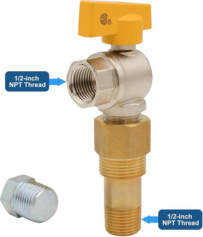 HYDRO MASTER Gas Outlet Box，1/2" NPT, Gas Supply Box，White (1/2-Inch)