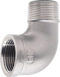 stainless steel NPT 3/4 elbow fitting 90 degree with both male and female thread connecting water pipe air hose pvc tube cast coupling (1 pc)