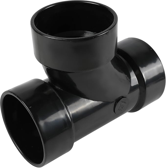 5-Pack EFIELD 1-1/2"ABS DWV SANITARY Hub TEE