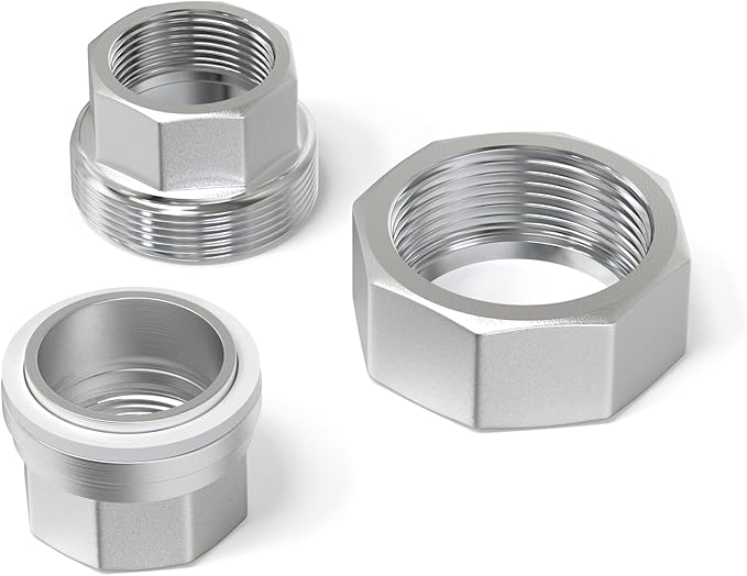 TAISHER 1PCS 304 Stainless Steel Union，1/2" NPT Female Cast Pipe Fitting