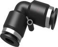 Utah Pneumatic 1/4 Push To Connect Air Line Fittings Air Elbow Air Hose Quick Connect Pneumatic Fittings Air Line Union10 Pack