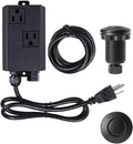 Garbage Disposal Air Switch Kit Dual Outlet Sink Top Waste Disposal Stainless Steel Black On/Off Air Button Food and Waste Disposals Part by Etoolcity