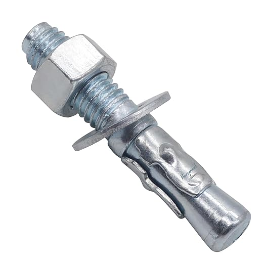 1/2" x 2-3/4" Wedge Anchor, for Cement and Concrete only, zinc-Plated Carbon Steel Screws and lag Bolts （10 pcs