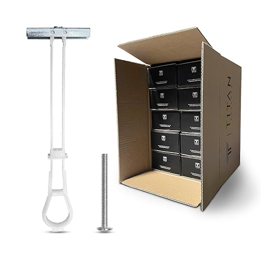 100-Pack 1/4"-20 Heavy Duty Quick Toggle Anchors with Bolts Set | for Drywall, Metal Studs, and Concrete Block | Holds 260+ Lbs. | 100 Toggles + 100 Bolts