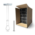 100-Pack 1/4"-20 Heavy Duty Quick Toggle Anchors with Bolts Set | for Drywall, Metal Studs, and Concrete Block | Holds 260+ Lbs. | 100 Toggles + 100 Bolts