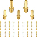 (Pack of 50) EFIELD Brass Hose Barb Fitting Adapter, 1/2" Barb x 3/8" NPT Male Pipe Fitting,(BARB012-50PCS)