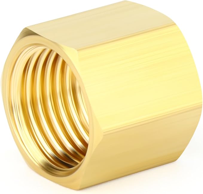 GASHER 20PCS Brass 3/8" Compression Fitting, Brass Compression Ferrule head