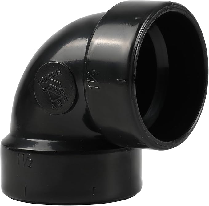 10-Pack EFIELD 1-1/2 in. ABS DWV 90-Degree Hub x Hub Vent Elbow Fittings