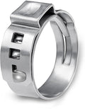 50 Pack 1 Inch PEX Cinch Clamp Rings, Stainless Steel Pex Fittings Crimp Rings Pinch Clamps for PEX Tubing Pipe Fitting Connections (1 Inch)
