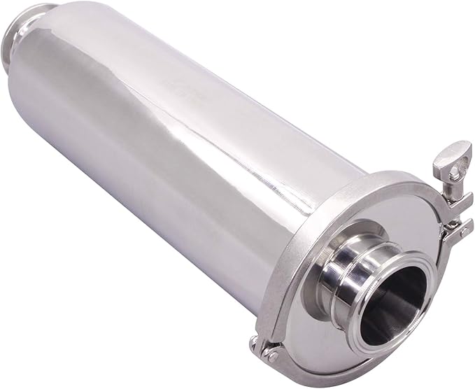 DERNORD 2 Inch Tri-Clamp Filter - SS304 Sanitary Fittings Inline Straight Strainer with 100 Mesh Stainless Steel Screen