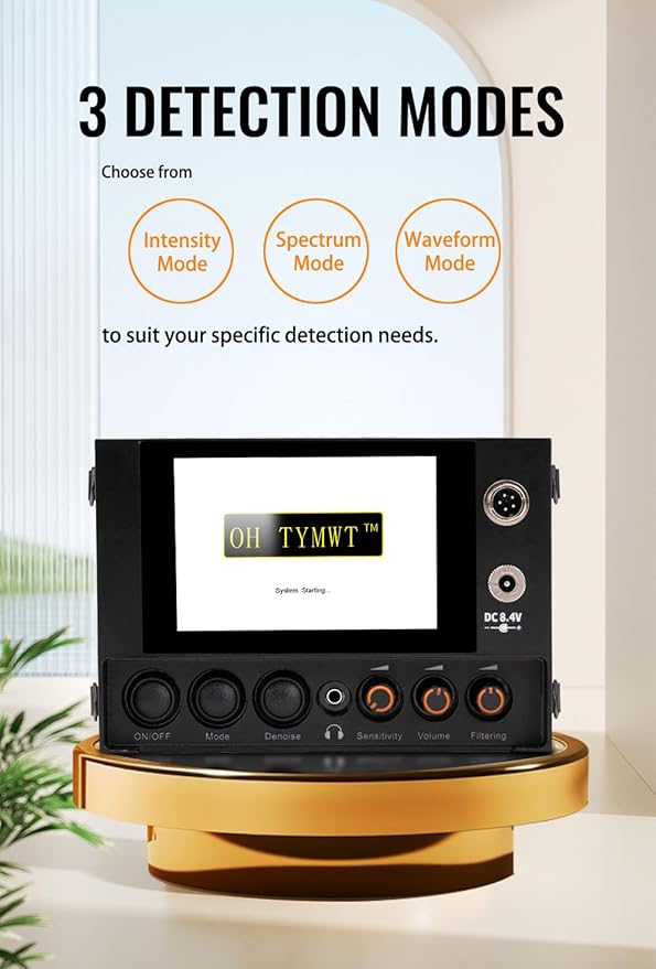 OH TYMWT-1A Underground Water Leak Detector, Ultrasonic Water Leak Sensor Pipes Water Leak Alarm Detector