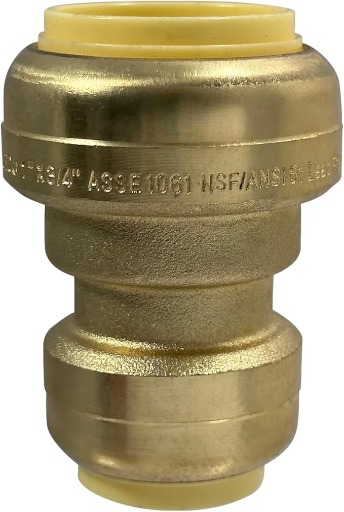 XFITTING Push Fit 1 Inch x 3/4 Inch Push Fit Coupling, Push Fit Reducing Coupling, 27-4-8=2XX, 2 Pieces