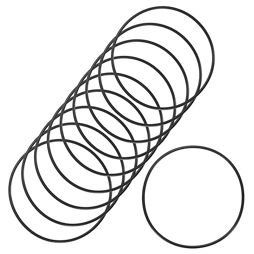 10-Pcak Nitrile Rubber O-Rings, 132mm ID, 140mm OD, 4mm Width, Metric Sealing Washer Gasket for Automotive Machine Plumbing/Faucet/Air or Gas Connections, Resists Oil and Heat