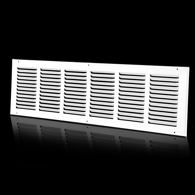 30x8 Return Air Grille(Duct Opening Size),Air Return Vent Cover,Flat Vent Cover,Rejillas De Aire Acondicionado para Casa,Return Air Grilles,Outer Dimensions:31.75"Wx9.75"H(30"W x 8"H, Duct Opening)