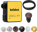 Garbage Disposal Air Switch Kit Sink Top Waste Disposal Stainless Steel Oil Rubbed Bronze On/Off Air Button Food and Waste Disposals Part by Briidea, UL Listed