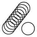 10-Pcak Nitrile Rubber O-Rings, 31mm ID, 35mm OD, 2mm Width, Metric Sealing Washer Gasket for Automotive Machine Plumbing/Faucet/Air or Gas Connections, Resists Oil and Heat