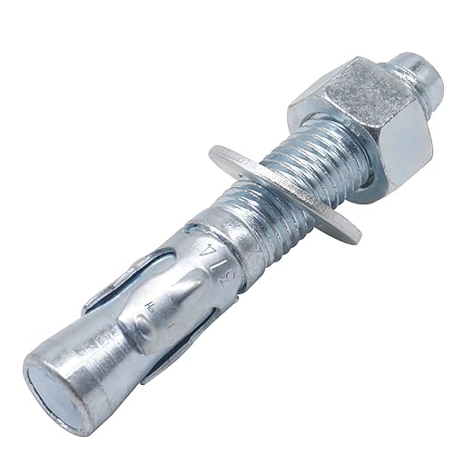 3/4" x 4-1/2" Wedge Anchor, for Cement and Concrete only, zinc-Plated Carbon Steel Screws and lag Bolts （ 10 pcs