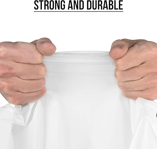 Aluf Plastics 6 MIL Thick Extra Strong Heavy Duty Clear All Purpose Vapor and Moisture Barrier Sheet Tarp/Drop Cloth - 10' x 25' - for Painting, Furniture, Carpet, Contractor, & Construction