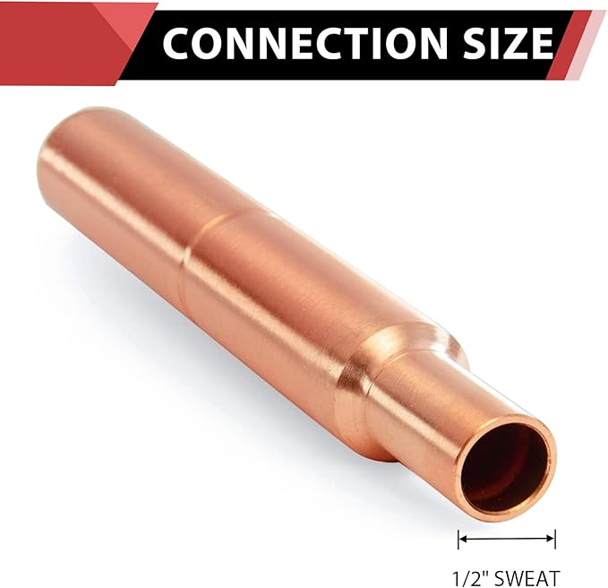 5-Pack EFIELD MH-260 1/2-Inch Straight Male Sweat Copper Water Hammer Arrestor For Potable Water, Plumbing Application,(HAMMER023-5PCS)